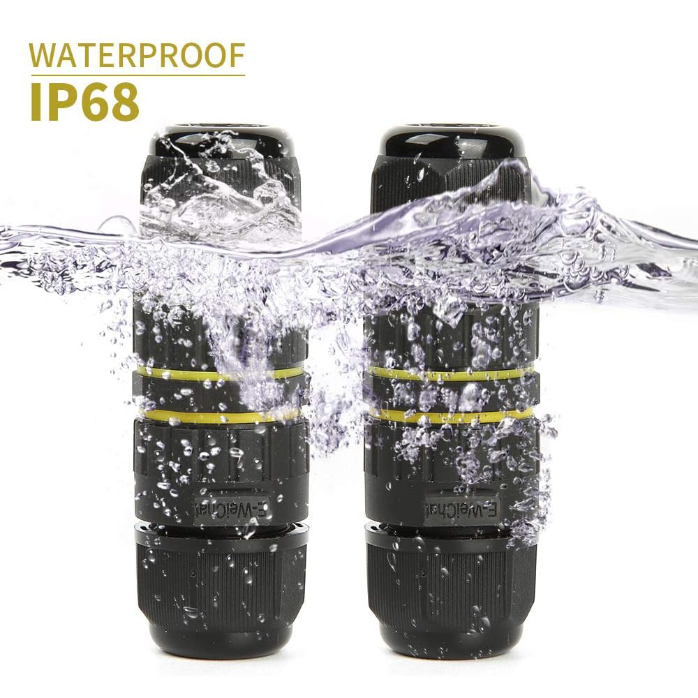 Outdoor Power Outlet Box - 2-weg 2/3-pins IP68 waterdichte buitenaansluitdoos voor
