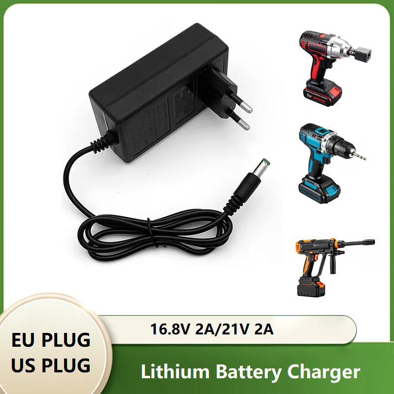 Lawn Mower Battery - EU-stekker 16,8V/21V 2A lithiumbatterijlader voor Makita