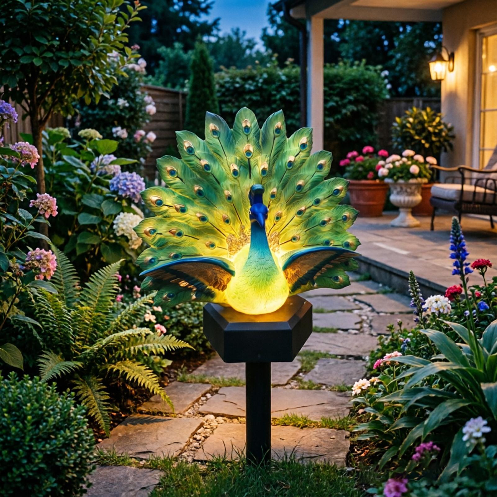 Outdoor Yard Power Stake - Solar Bird Garden Decor Decoratieve paal