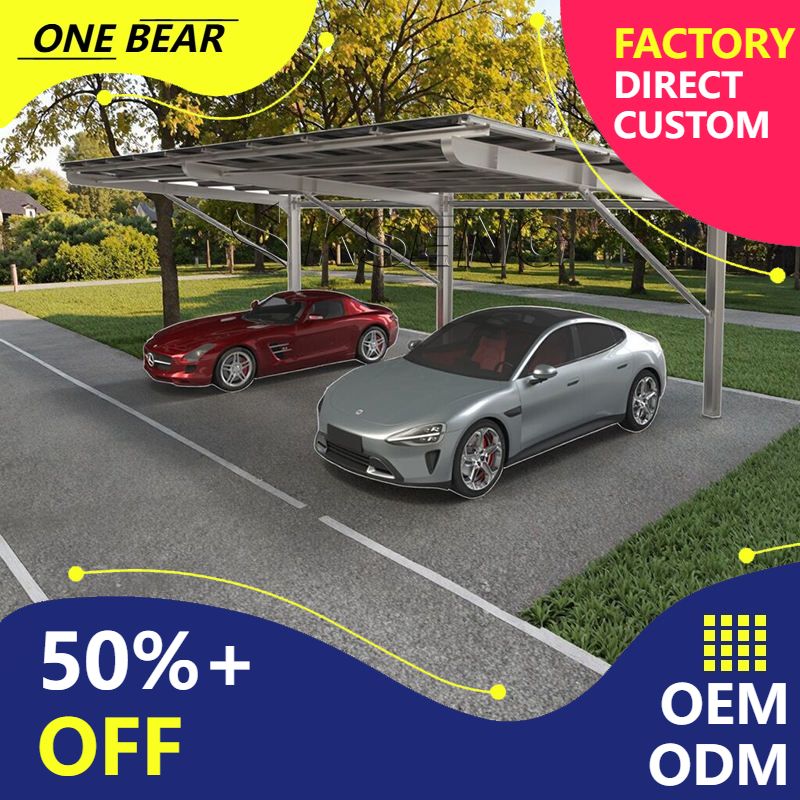 Outdoor Power Garage - Op maat gemaakte buitenparkeeroverkapping op zonne-energie,