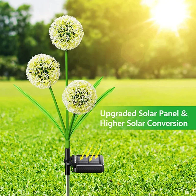 Outdoor Yard Power Stake - Tuin op zonne-energie licht paardenbloem bloem