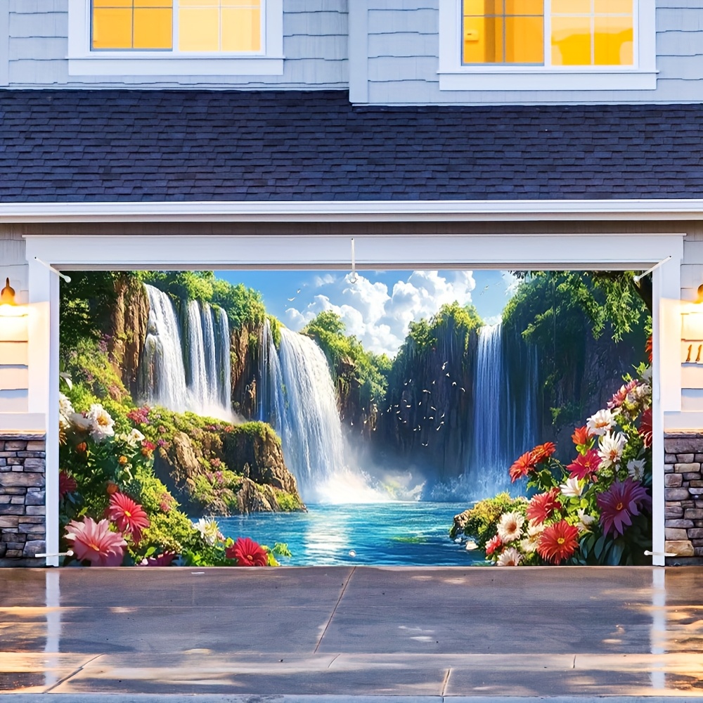 Elegante waterval- en bloemeng - Outdoor Power Garage recensie en prijs