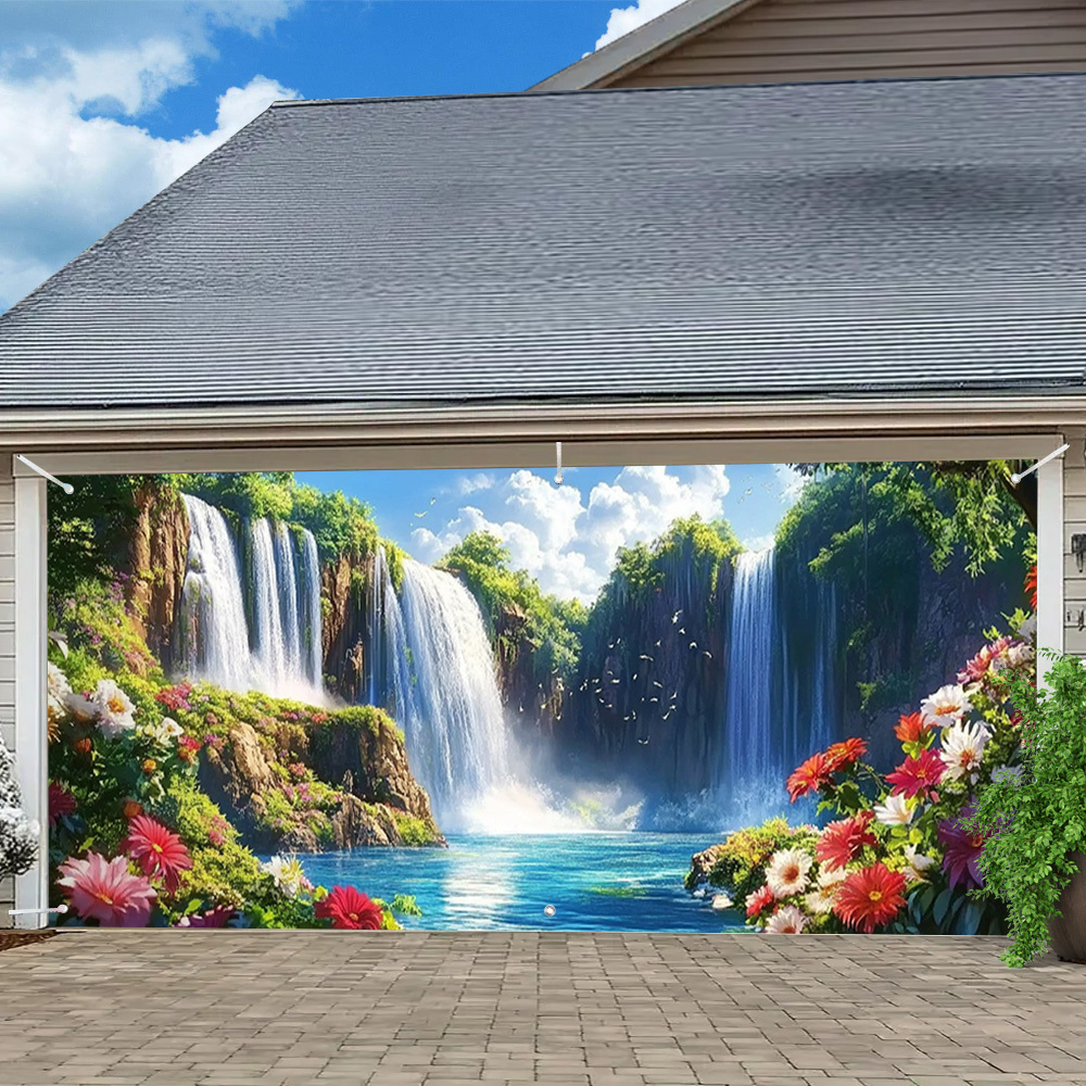 Elegante waterval- en bloemeng - Outdoor Power Garage recensie en prijs