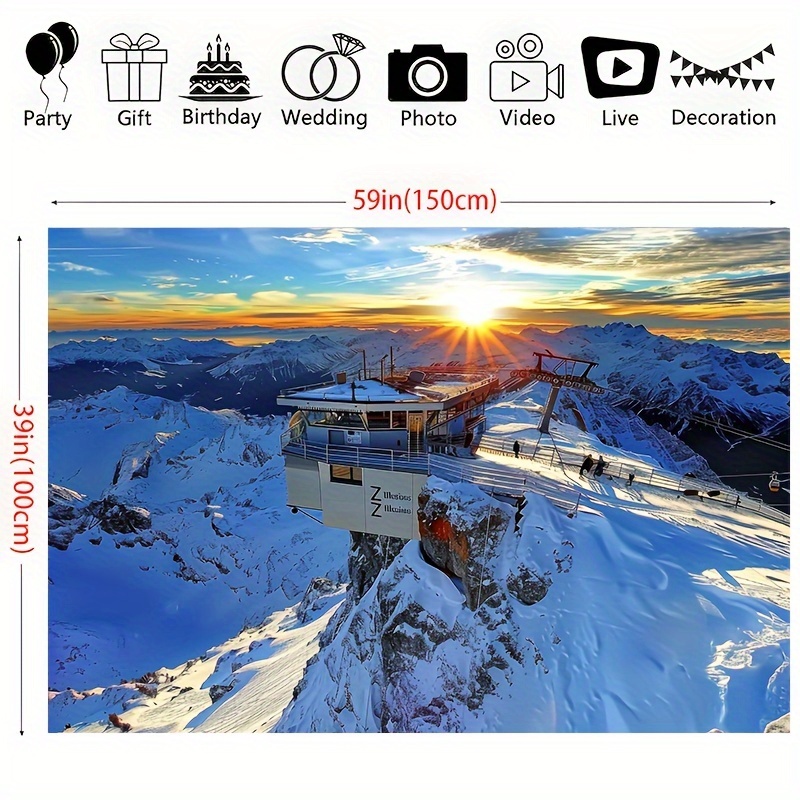 Een winterski-landschapsachter - Outdoor Power For Wedding recensie en prijs