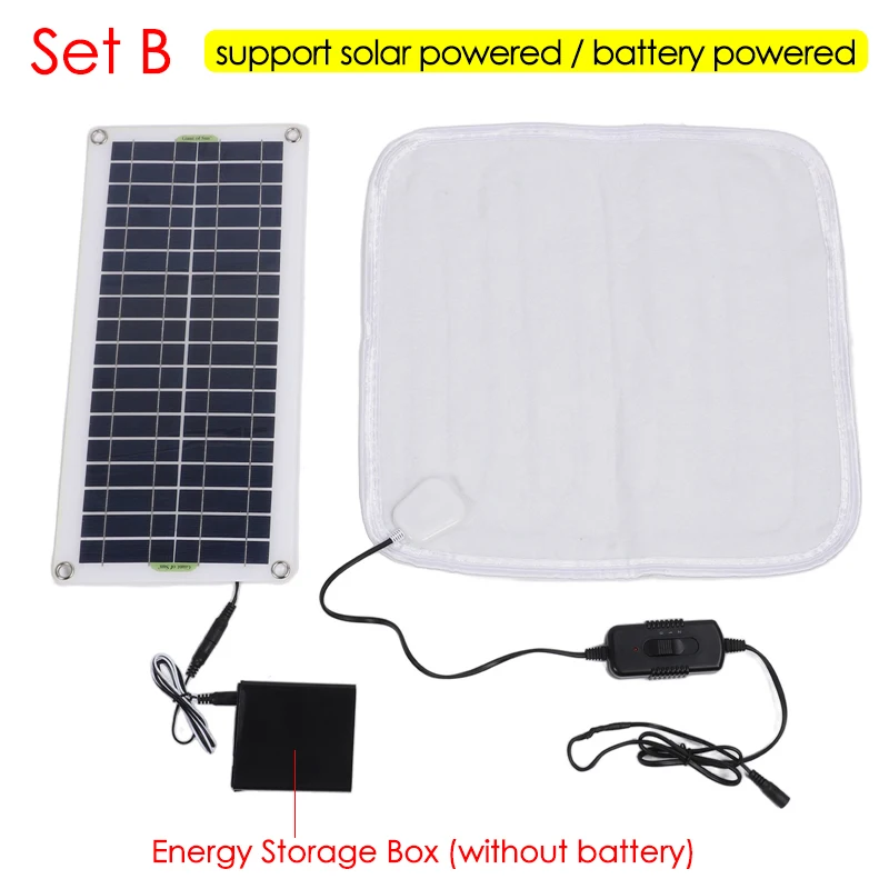 12V 50W zonnepaneel aangedreve - Outdoor Power Heater recensie en prijs
