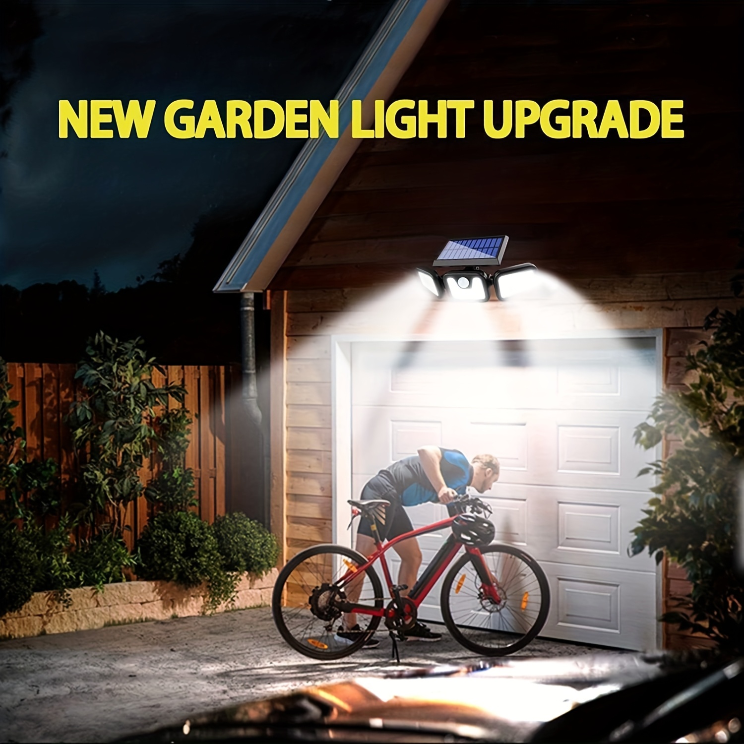 74 LED bewegingsmelderlamp op  - Outdoor Power Garage recensie en prijs