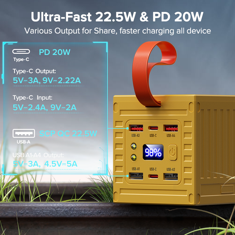 QOOVI 60000mAh Power Bank 22.5 - Xiaomi Outdoor Power Supply recensie en prijs