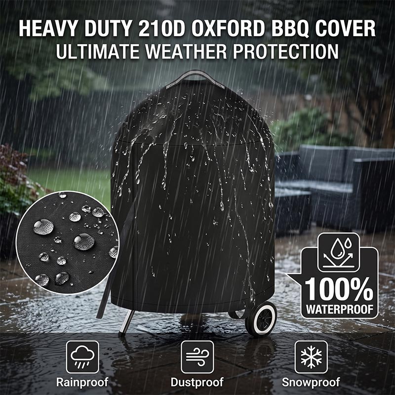 Zwarte ronde buiten grillhoes  - Outdoor Power Heater recensie en prijs