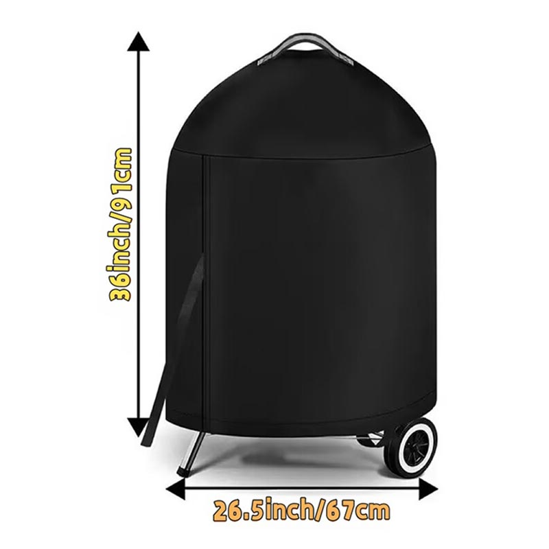 Zwarte ronde buiten grillhoes  - Outdoor Power Heater recensie en prijs
